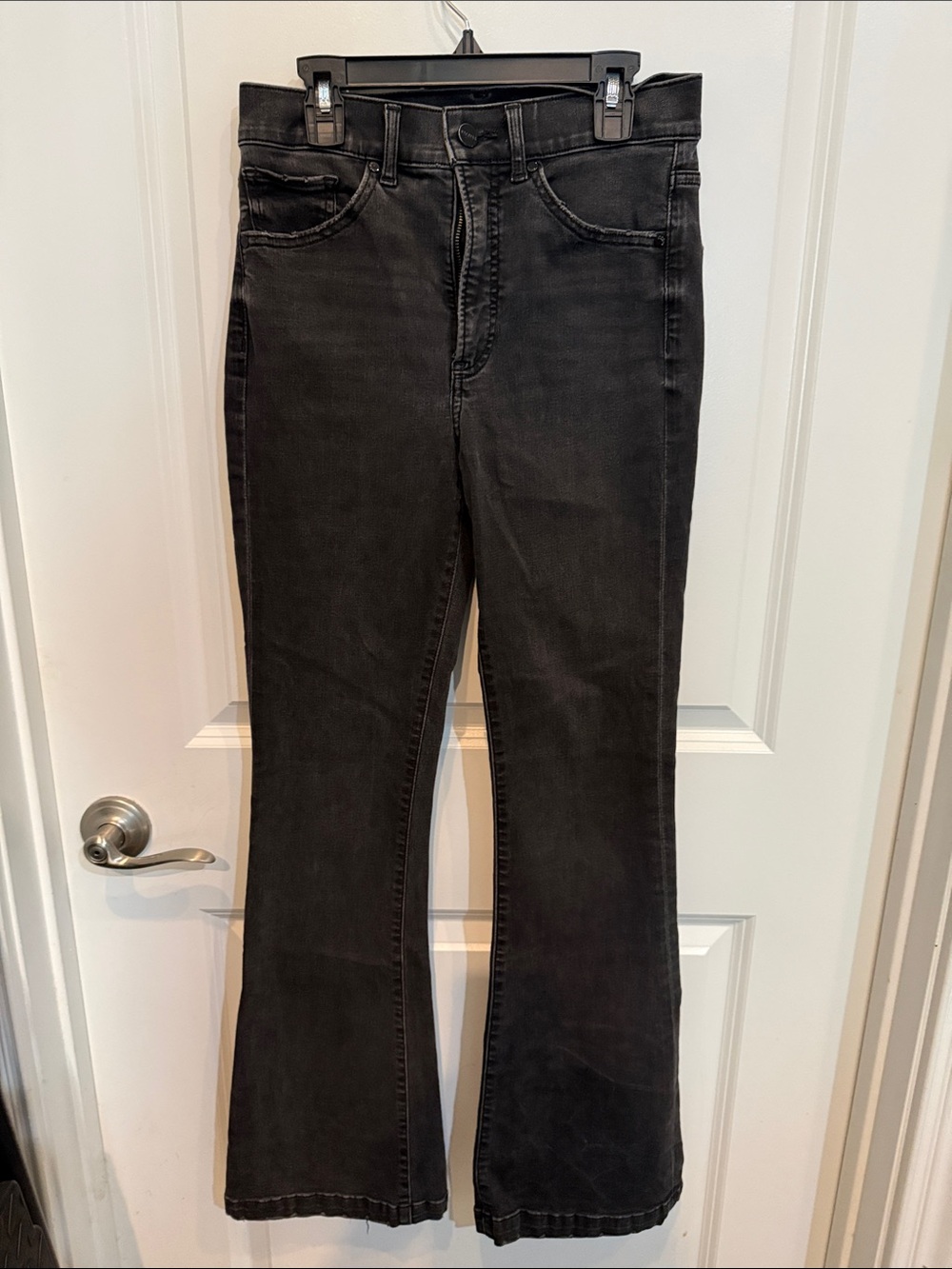 Express Black Wide Leg Jeans